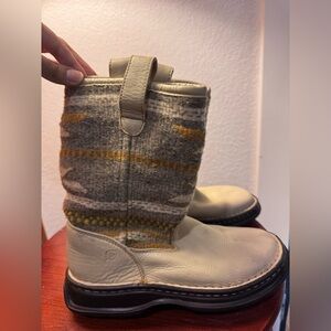 Born Winter Wool and Leather Boots